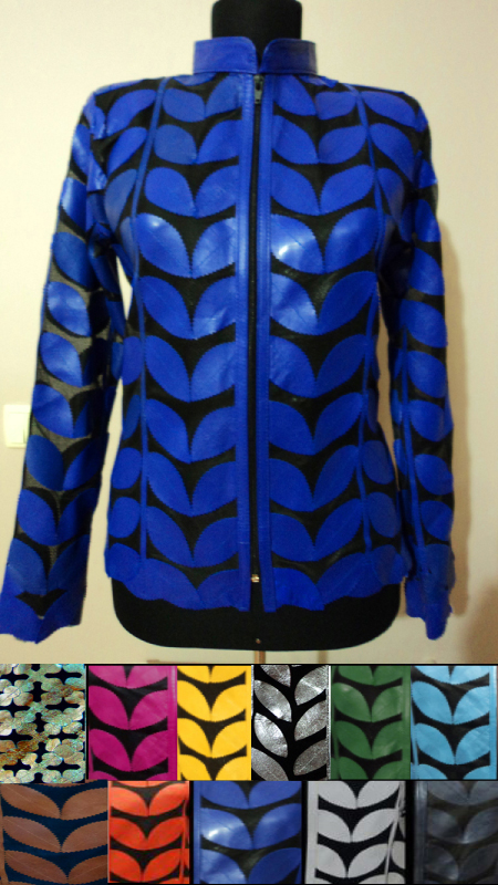 Plus Size Leather Leaf Jackets for Ladies [ Click to See Available Colors ]