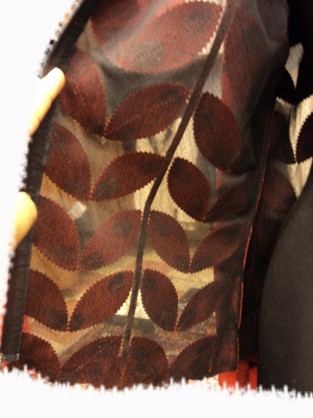 Red Leather Leaf Jacket for Women